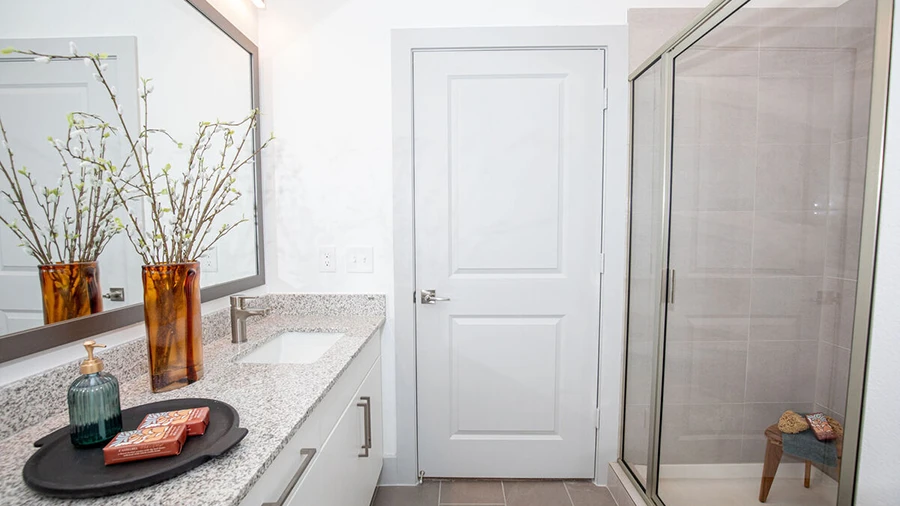 The Madison at City Place Apartments Walk-In Showers