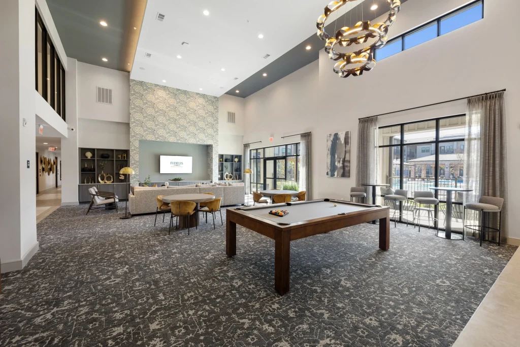 The Strake at Grand Central Apartments Billiards Room